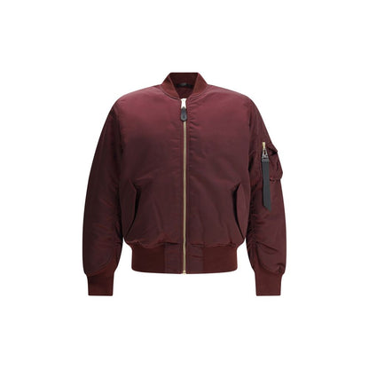 Alpha Industries Bordeaux Nylon Bomber MA-1 3M Flight Jacket
