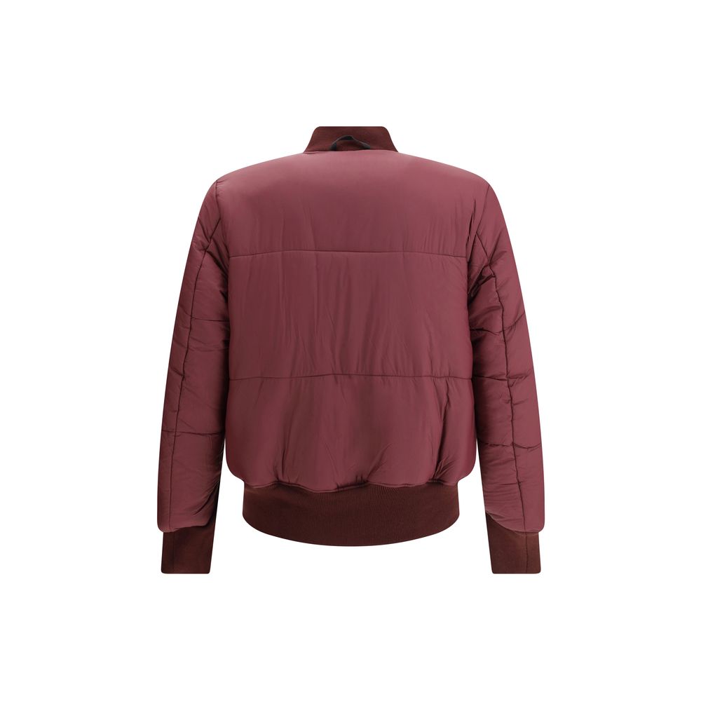 Alpha Industries Bordeaux Nylon Bomber MA-1 3M Flight Jacket
