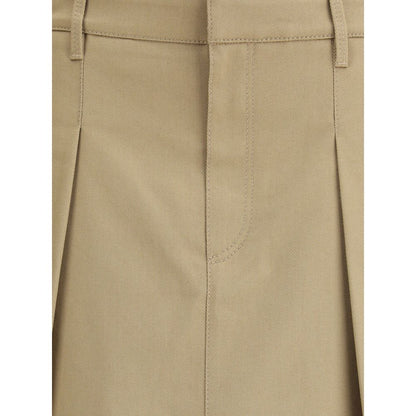 Brunello Cucinelli Pleated Cotton Short Skirt