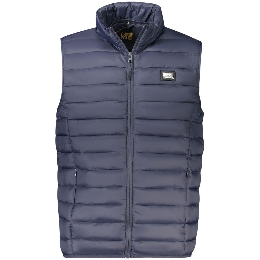 Cavalli Class Blue Polyester Jacket & Coat
