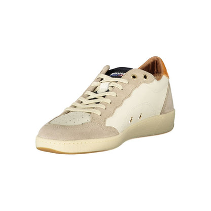 Blauer White Polyester Sneaker