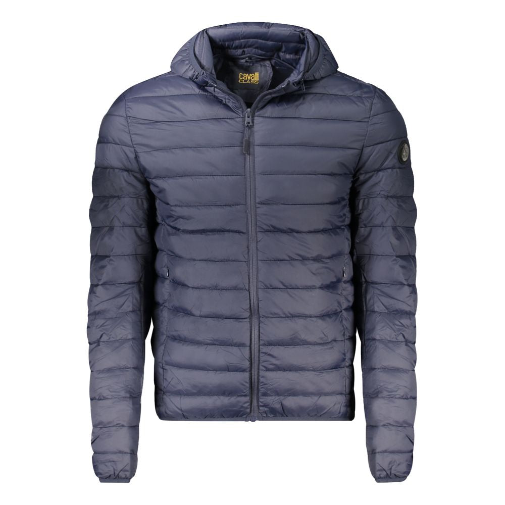 Cavalli Class Blue Polyester Padded Jacket for Men