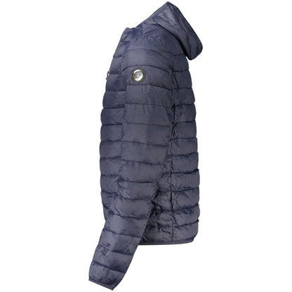 Cavalli Class Blue Polyester Padded Jacket for Men