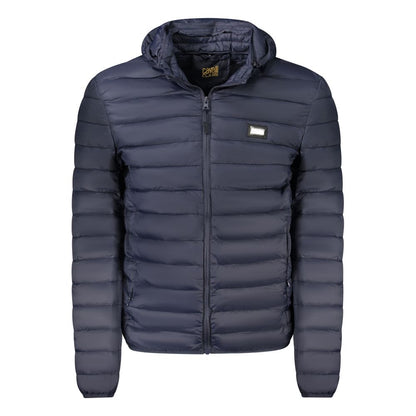 Cavalli Class Blue Polyester Padded Jacket for Men