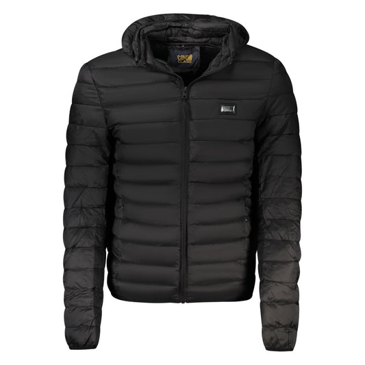 Cavalli Class Black Polyester Padded Jacket for Men