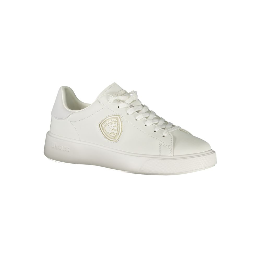 BLAUER Bianco Poliestere Men's Sneaker