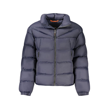 Napapijri Blue A-Molveno Stand Puffer Jacket for Men