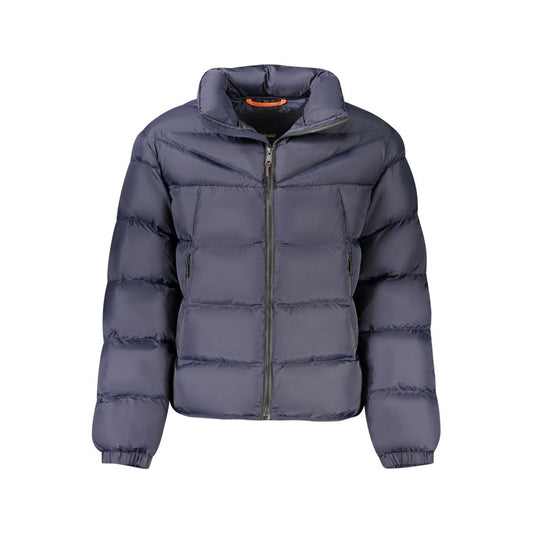 Napapijri Blue A-Molveno Stand Puffer Jacket for Men