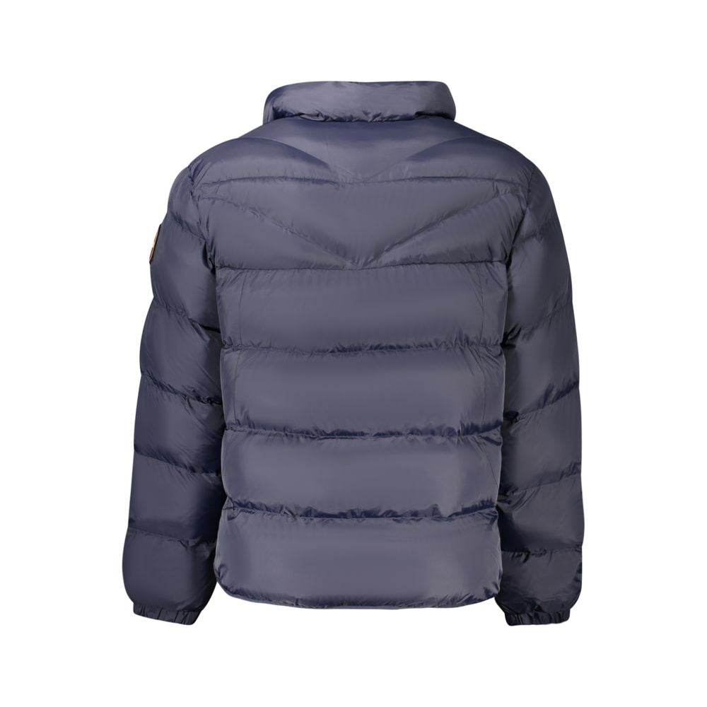Napapijri Blue A-Molveno Stand Puffer Jacket for Men