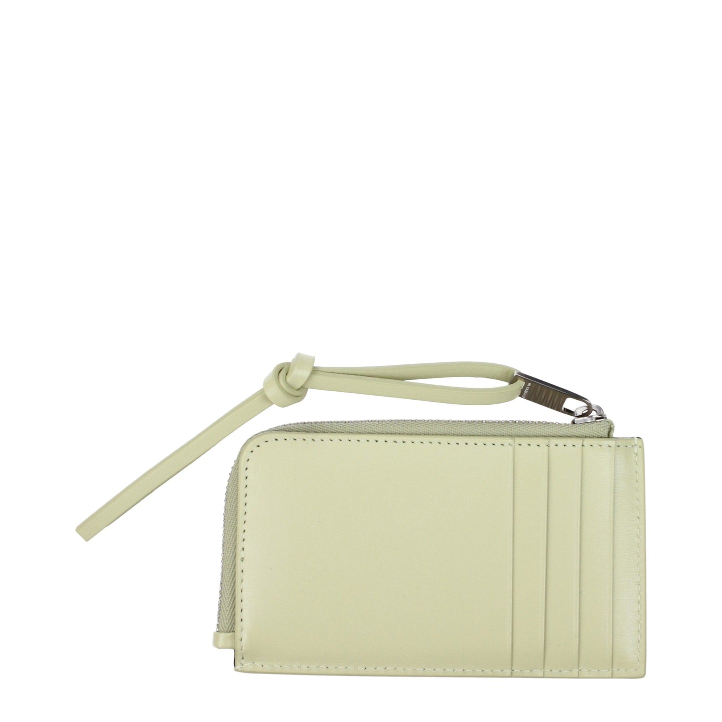 Jil Sander Green Leather Coin Purse