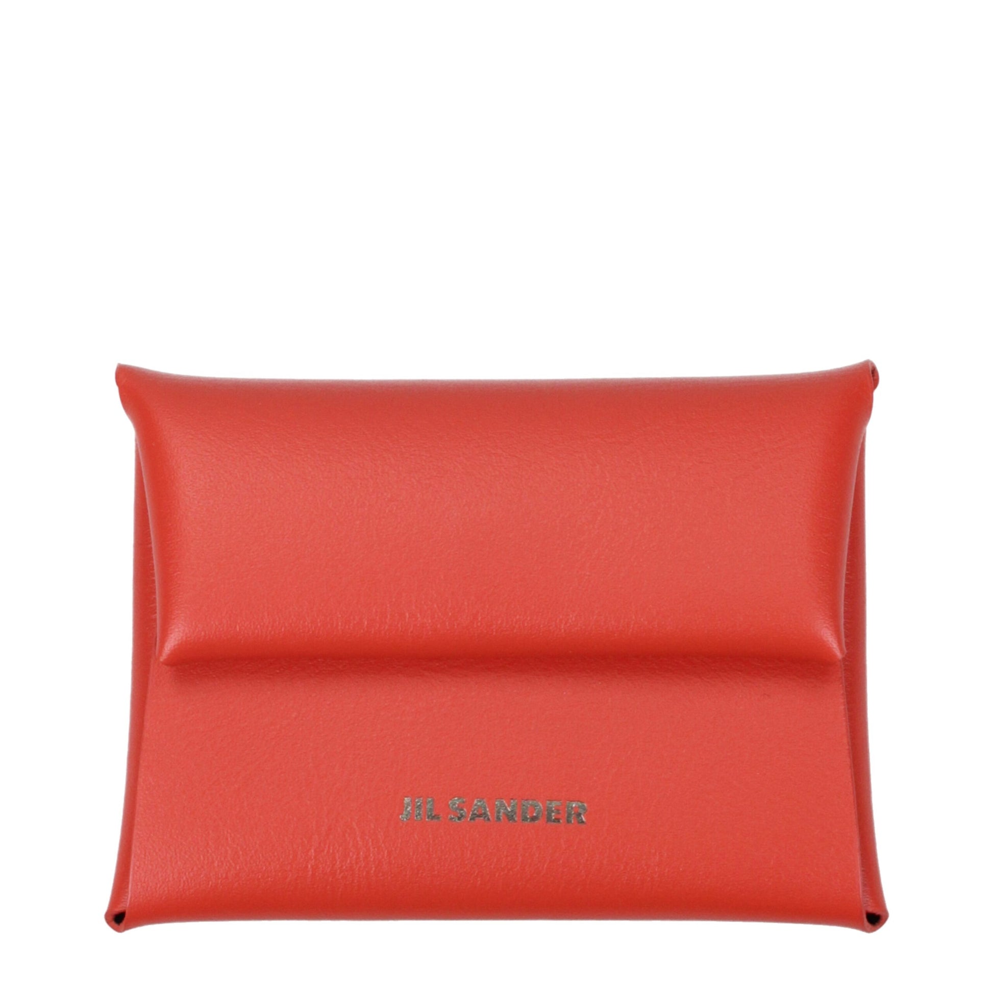 Jil Sander Orange Leather Coin Purse