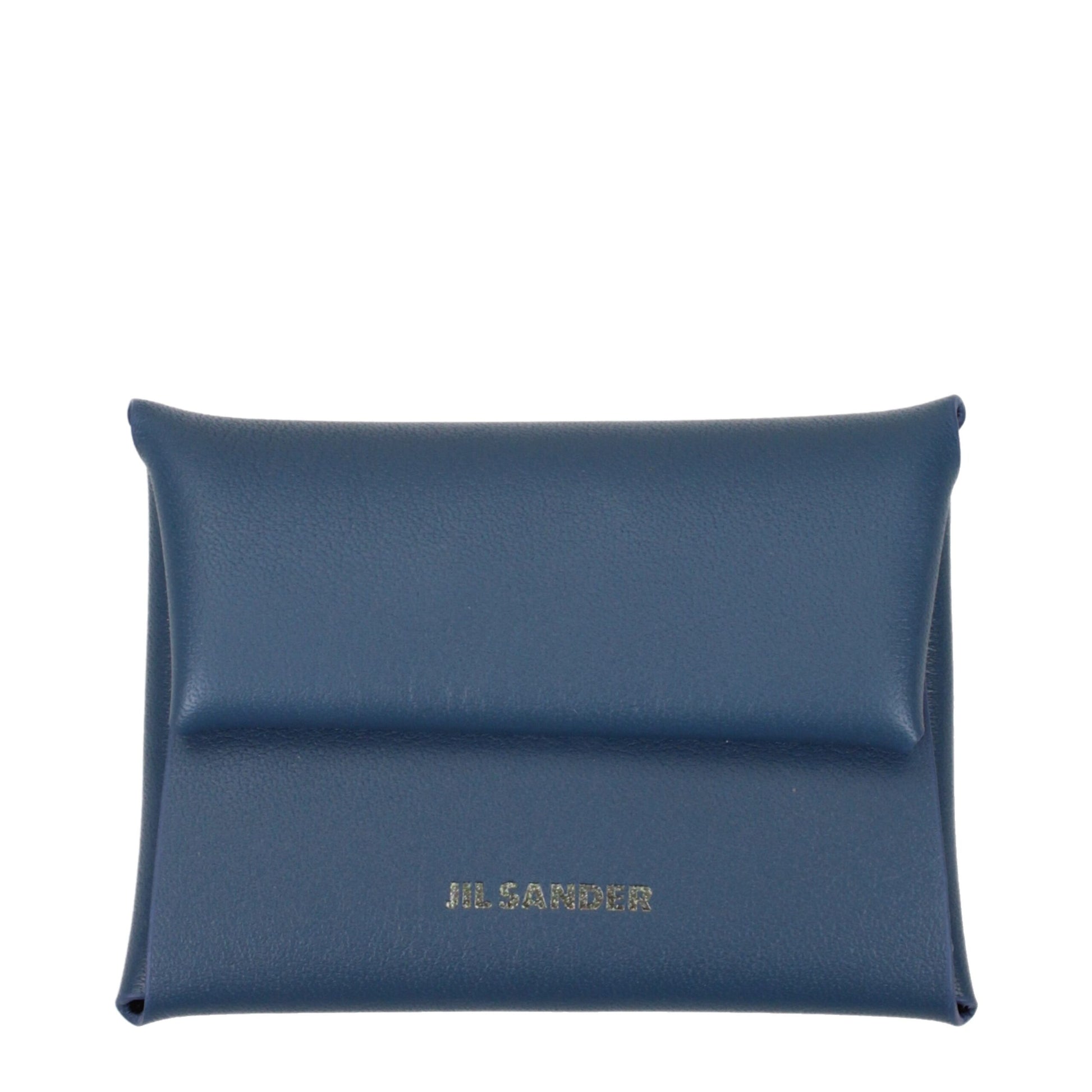 Jil Sander Blue Leather Wallet – Chic Coin Purse for Everyday Essentials