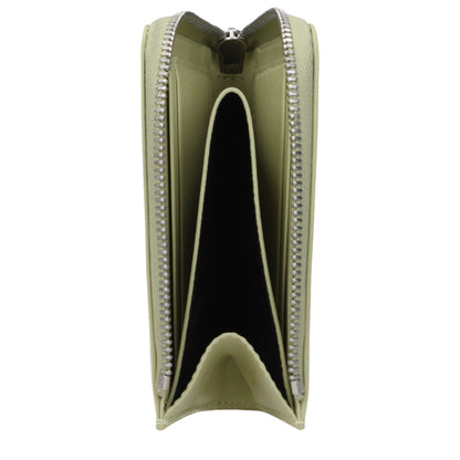 Jil Sander Green Leather Wallet