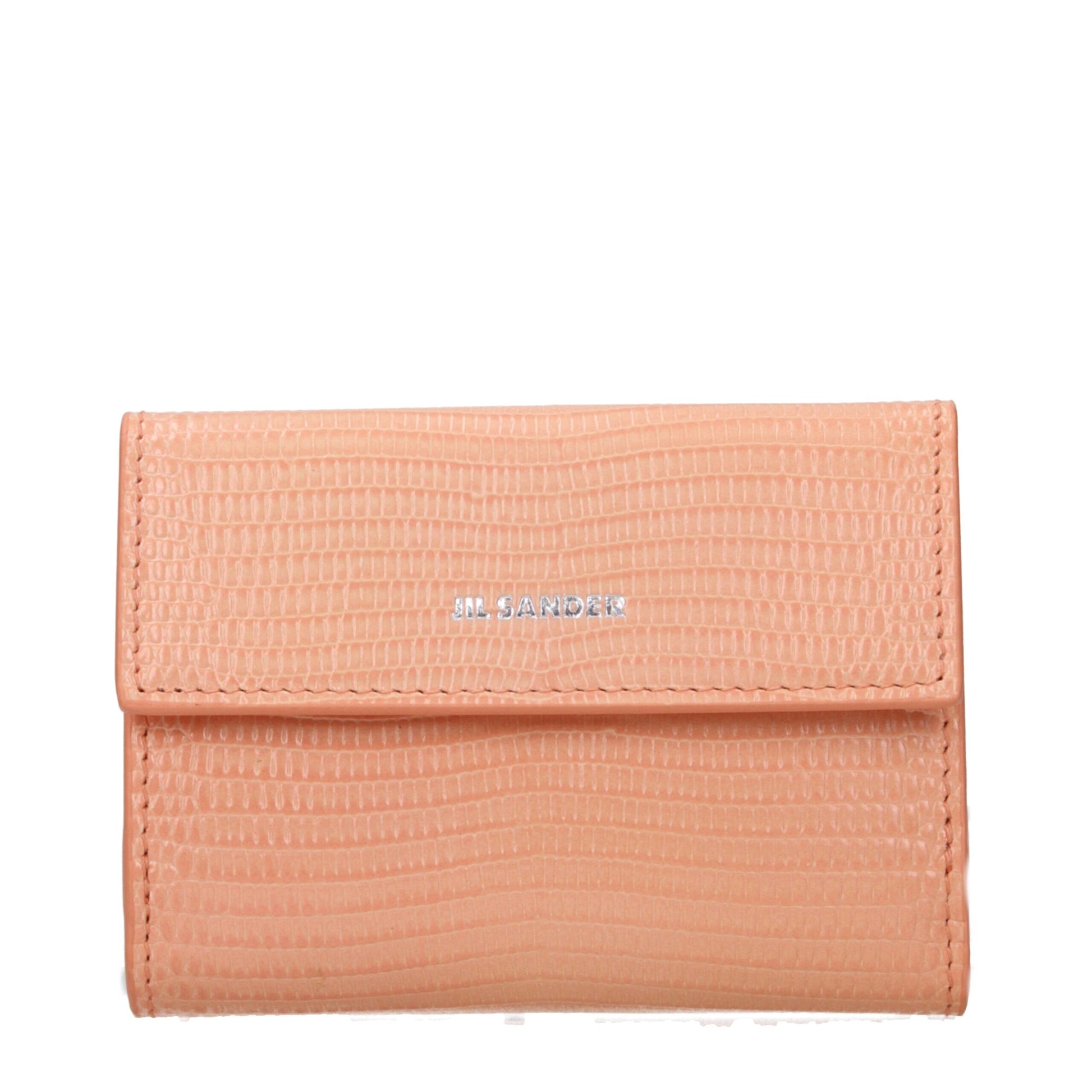 Jil Sander Pink Leather Wallet - Contemporary Elegance in Design