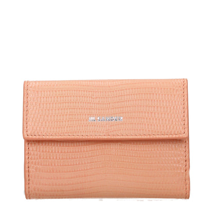 Jil Sander Pink Leather Wallet - Contemporary Elegance in Design