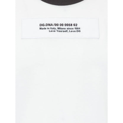 Dolce & Gabbana White & Camo Cotton T-Shirt for Men