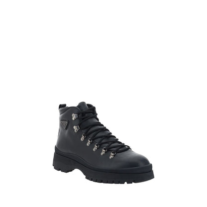 Prada Leather Ankle Boots