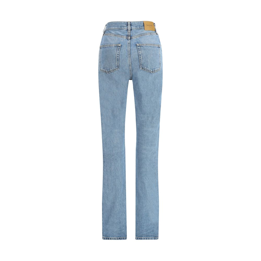 Saint Laurent 90s-Inspired Slim-Fit Jeans in Denim