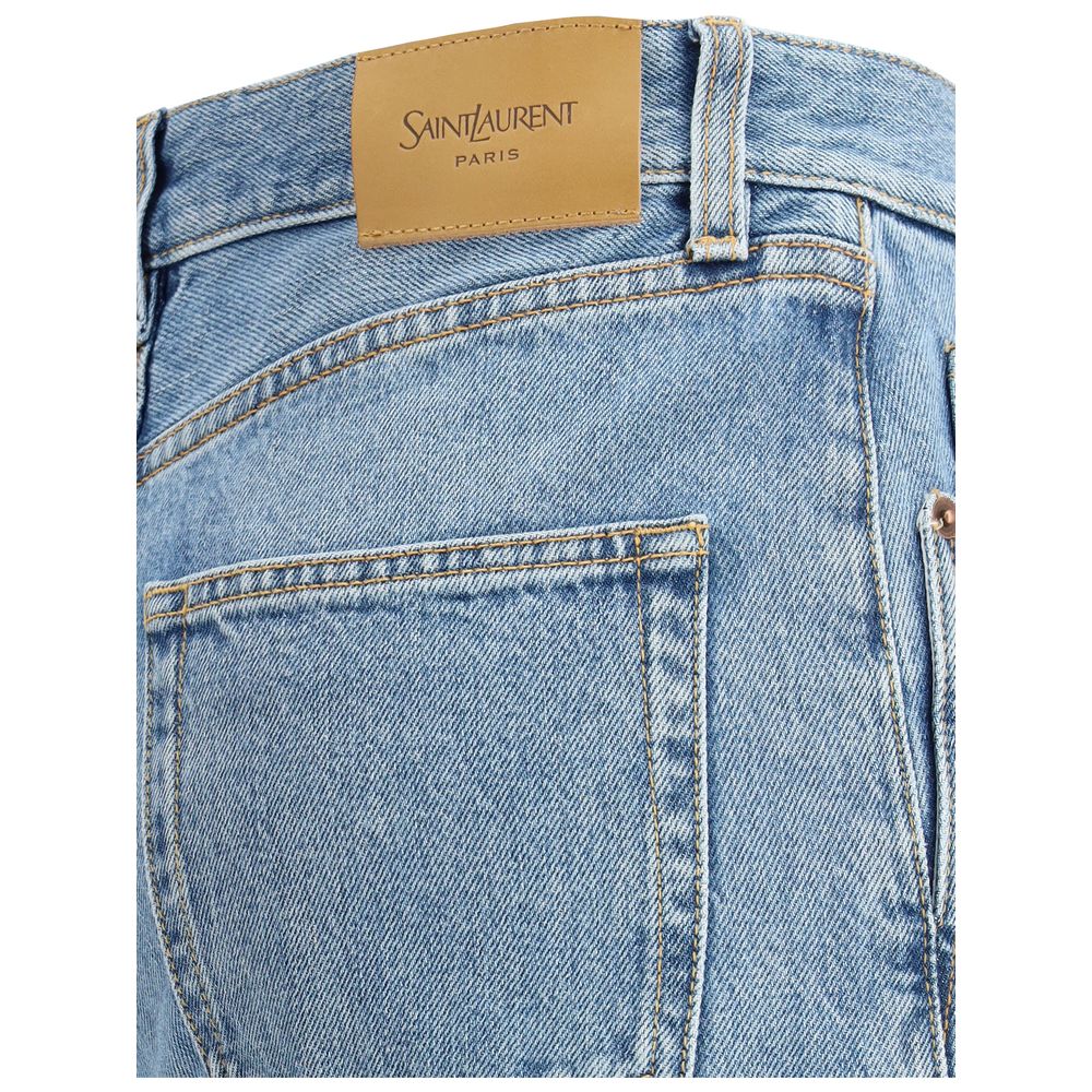 Saint Laurent 90s-Inspired Slim-Fit Jeans in Denim