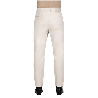 Tramarossa White Cotton Chino Trousers