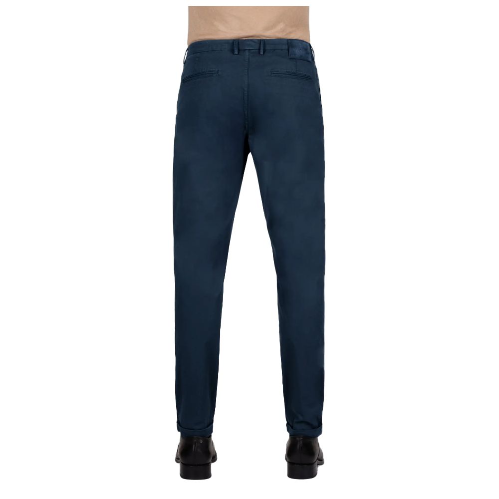 Tramarossa Blue Cotton Chino Trousers