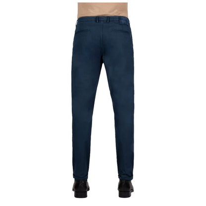Tramarossa Blue Cotton Chino Trousers