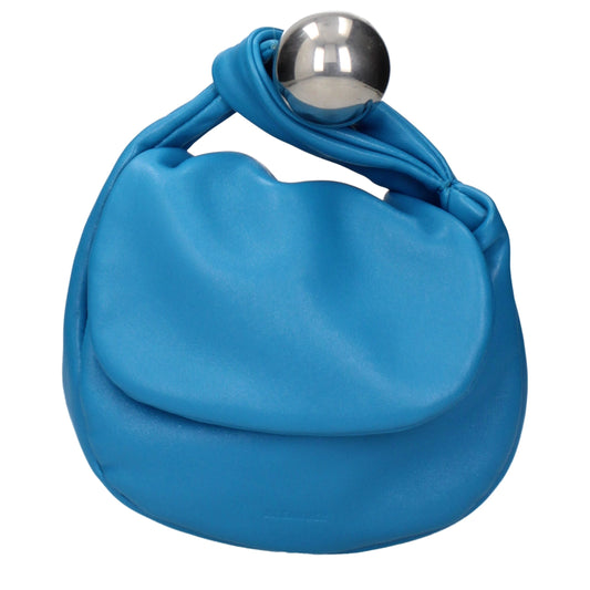Jil Sander Blue Leather Handbag - Elegant Minimalism Redefined
