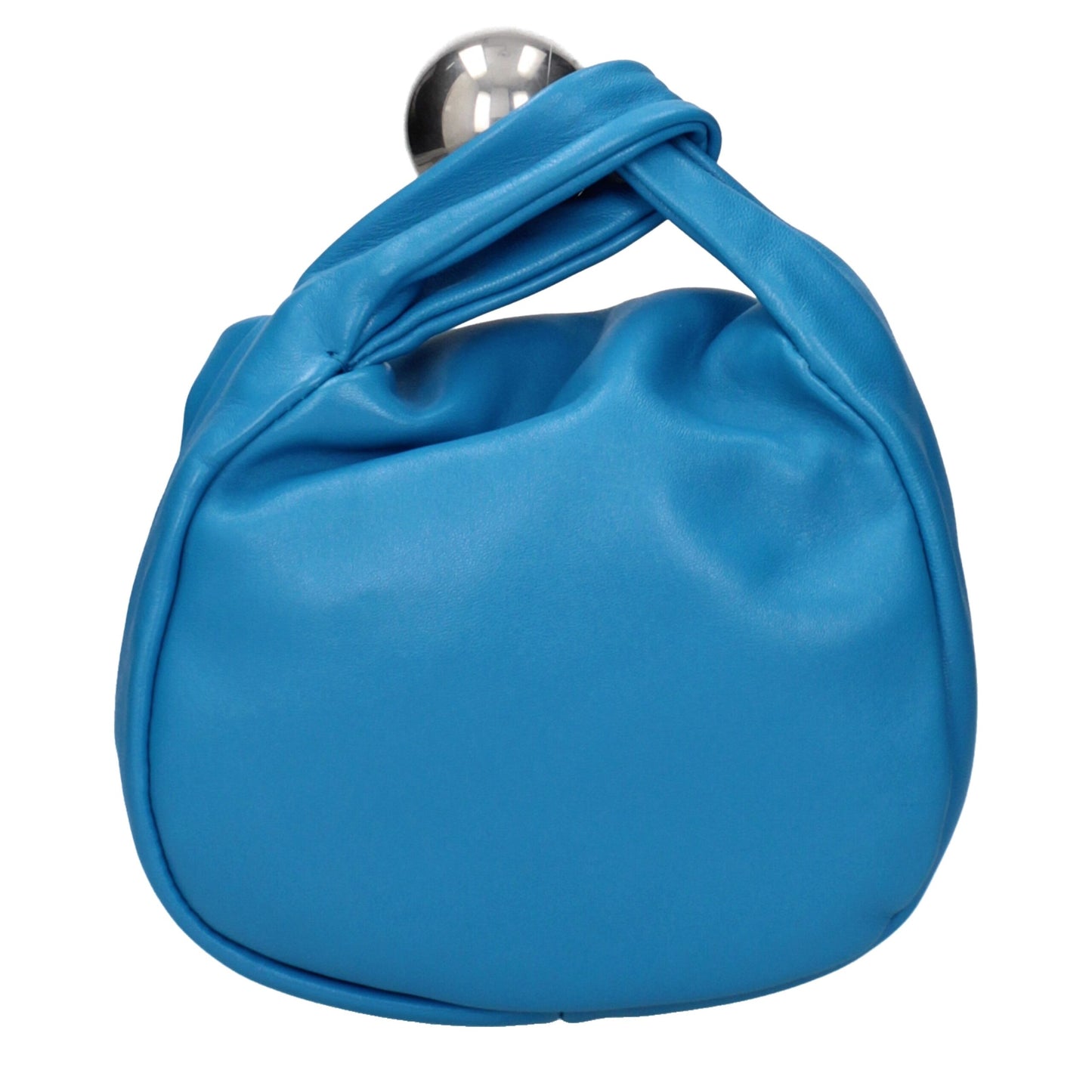 Jil Sander Blue Leather Handbag - Elegant Minimalism Redefined