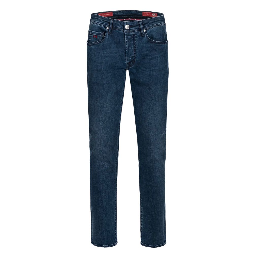 Tramarossa Blue Cotton Jeans Denim - Slim Fit & Super-Stretch Design