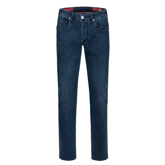Tramarossa Blue Cotton Jeans Denim - Slim Fit & Super-Stretch Design