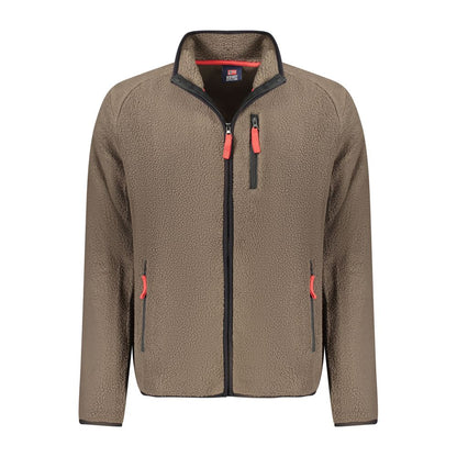 Norway 1963 Brown Polyester Long-Sleeved Sweater