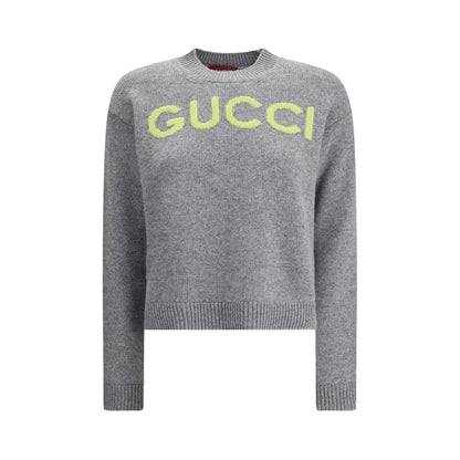 Gucci Wool Sweater with Embroidered Monogram