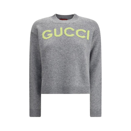 Gucci Wool Sweater with Embroidered Monogram