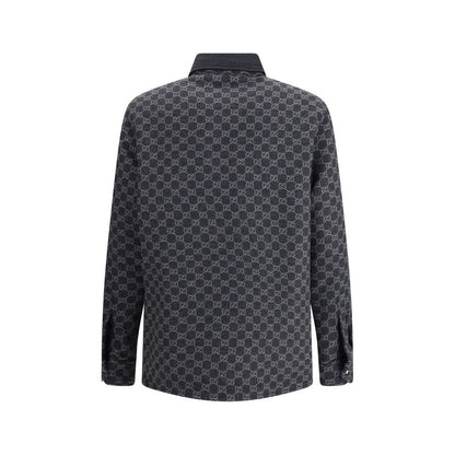 Gucci Wool Jacket with All-Over GG Monogram