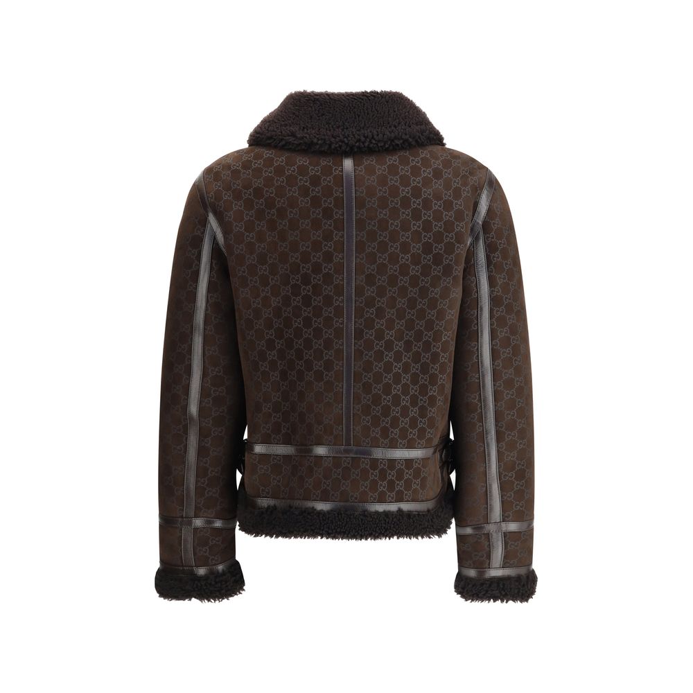 Gucci Brown Leather Jacket - A Timeless Fusion of Elegance and Modernity