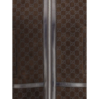 Gucci Brown Leather Jacket - A Timeless Fusion of Elegance and Modernity