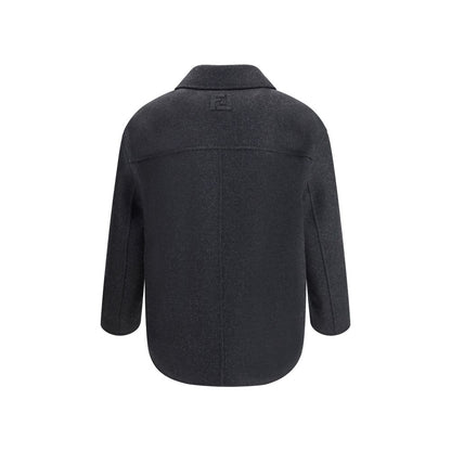 Fendi Wool Felt Double-Breasted Caban Coat