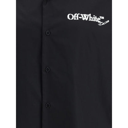 Off-White Bowling Shirt in Poplin - AW25 Collection