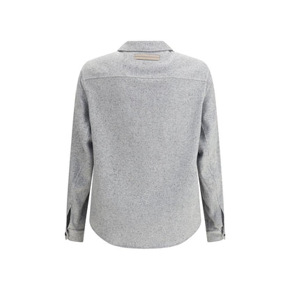 ZEGNA Button Up Shirt - Cashmere and Silk Blend