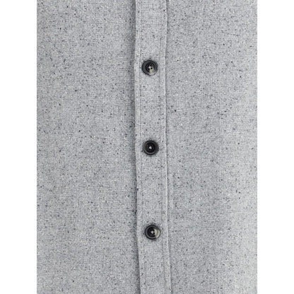 ZEGNA Button Up Shirt - Cashmere and Silk Blend
