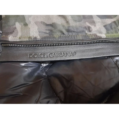 Dolce & Gabbana Camouflage Print Cotton Jacket