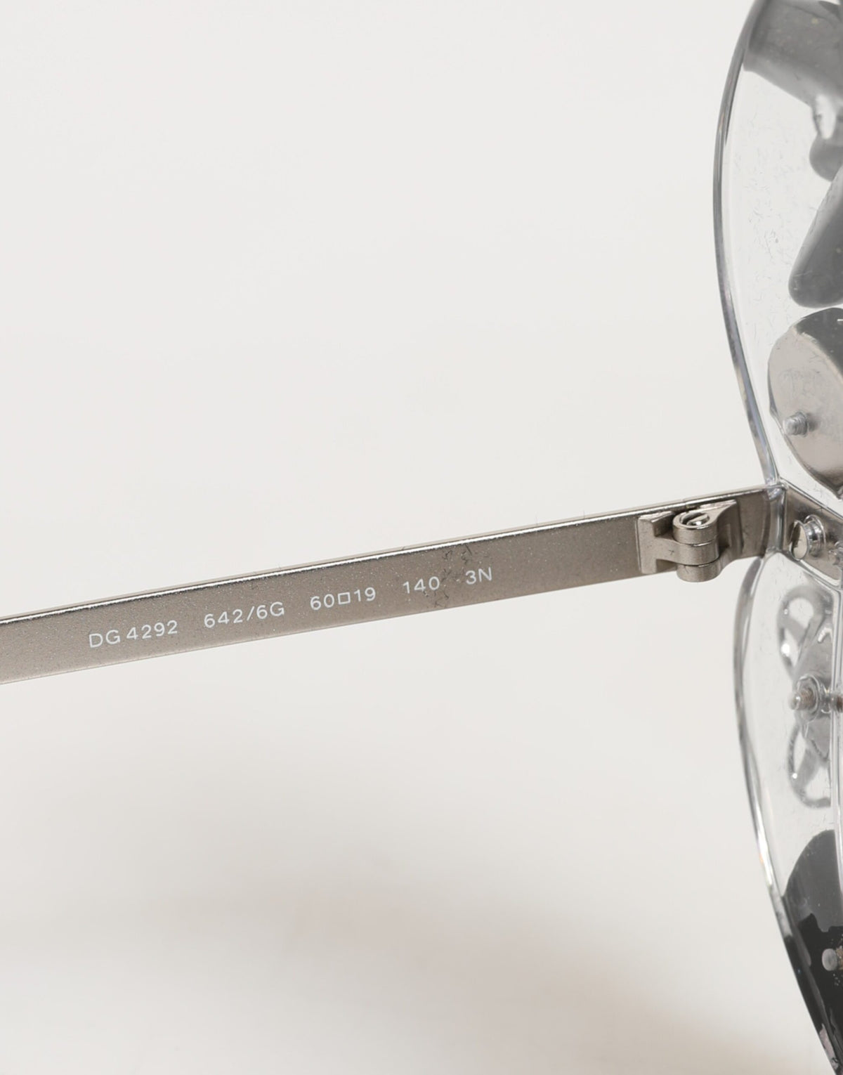 Dolce & Gabbana Transparent DG4292 Round Crystal Flowers Sunglasses