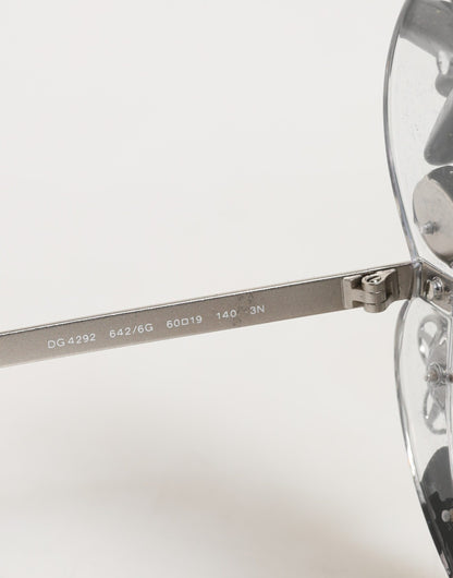 Dolce & Gabbana Transparent DG4292 Round Crystal Flowers Sunglasses