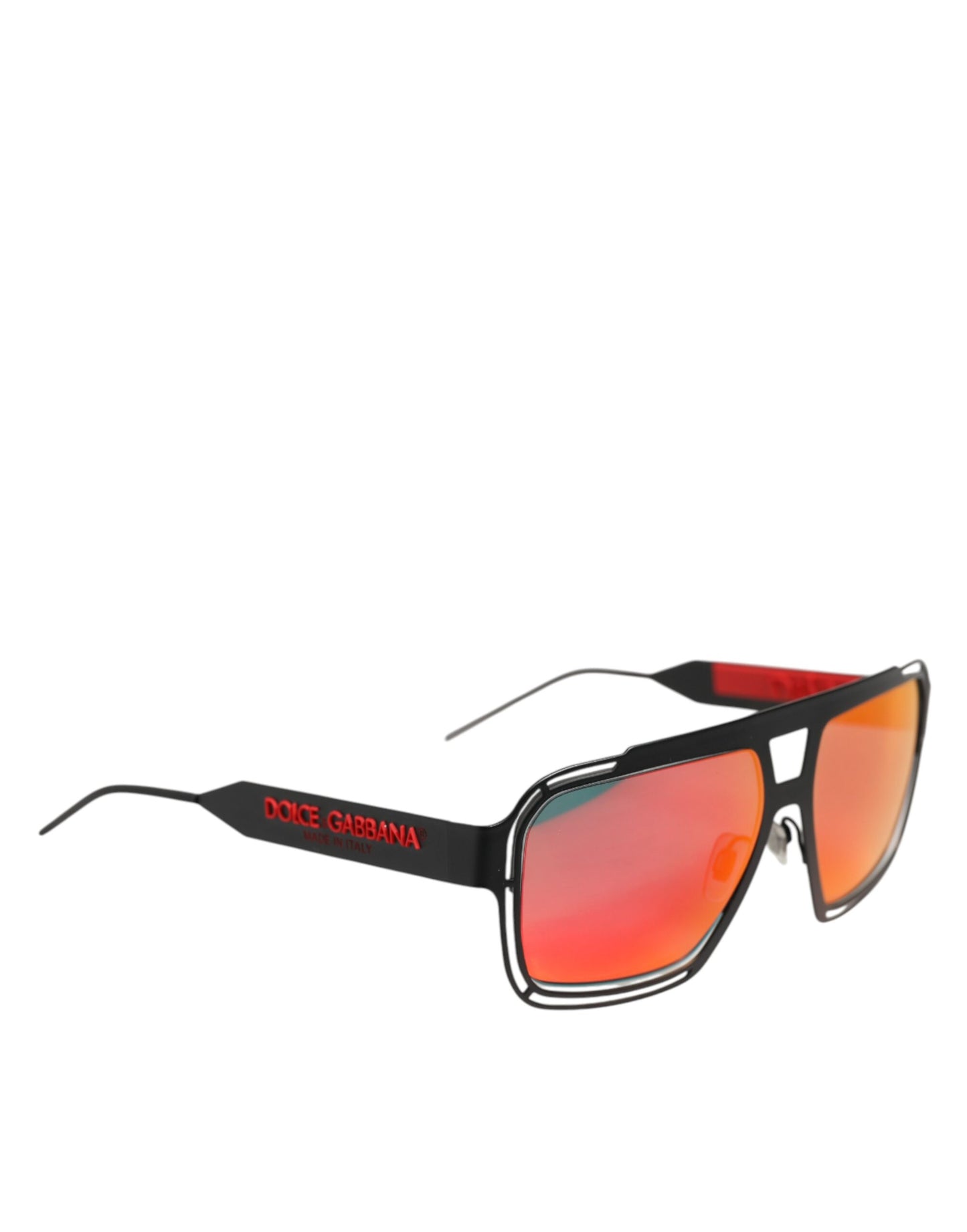 Dolce & Gabbana Black Metal Pilot Frame Shades