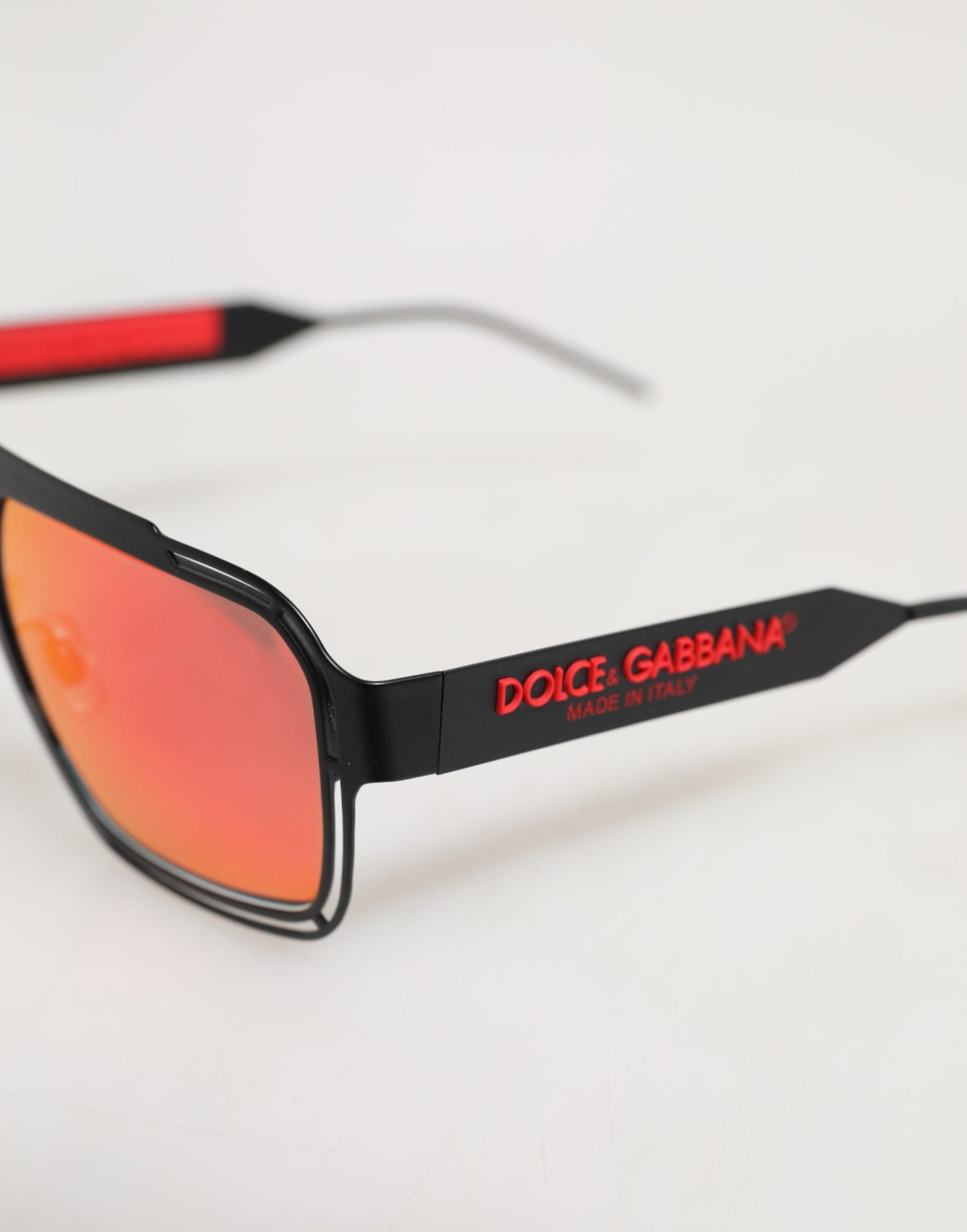 Dolce & Gabbana Black Metal Pilot Frame Shades
