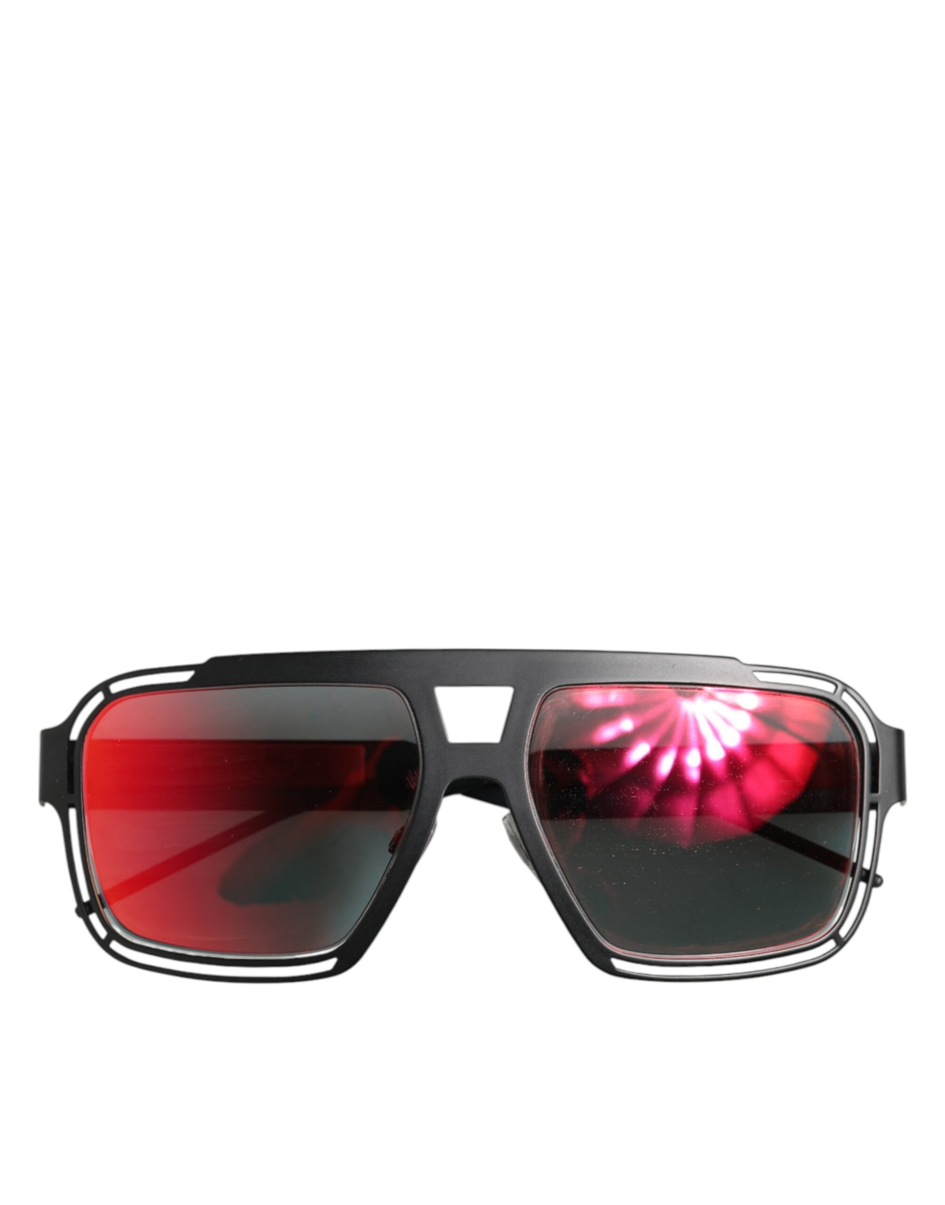 Dolce & Gabbana Black Metal Pilot Frame Shades