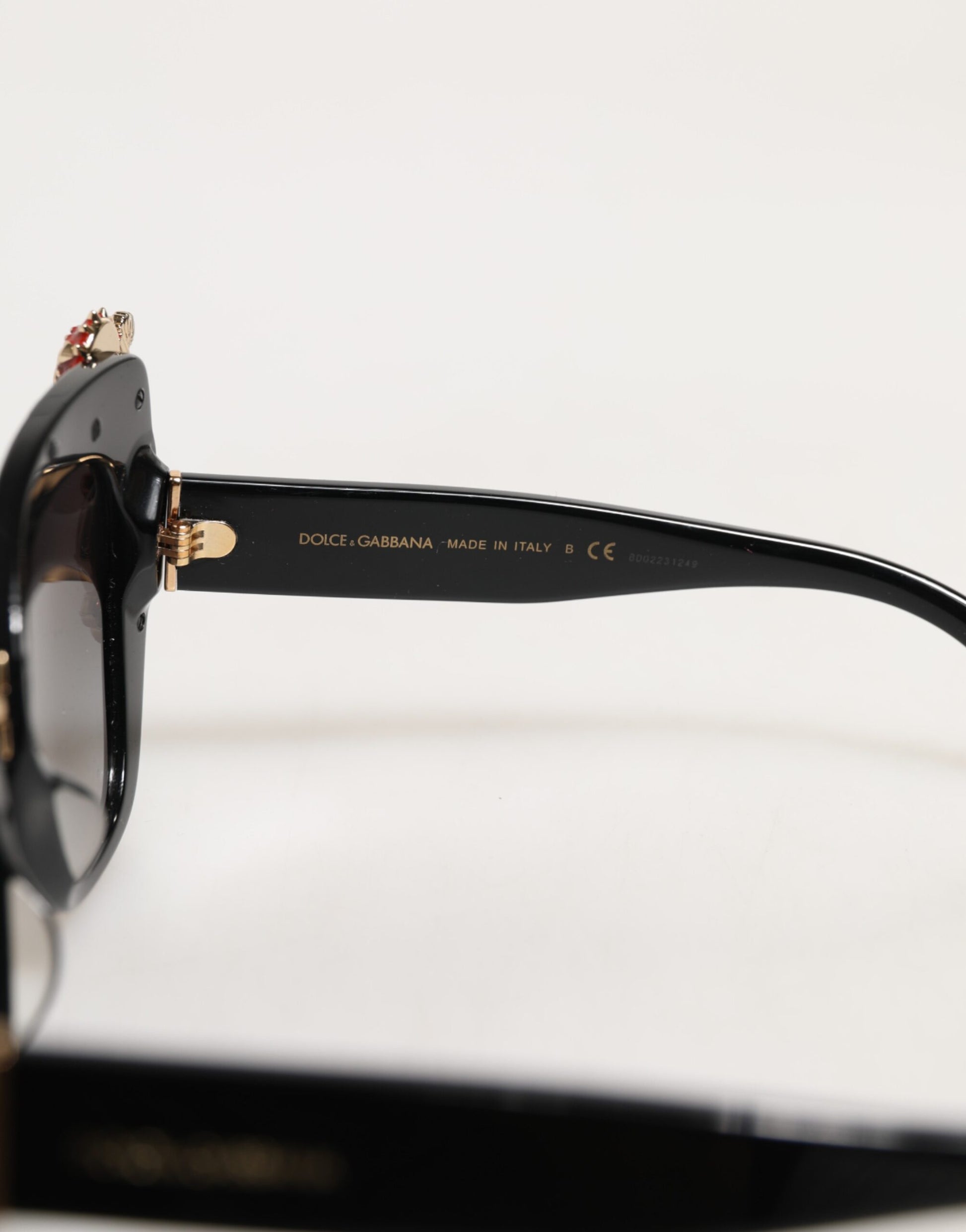 Dolce & Gabbana DG4319F Red Sacred Heart Crystal Butterfly Sunglasses