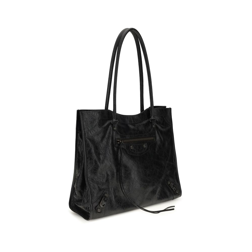 Balenciaga Black Le City Tote Bag
