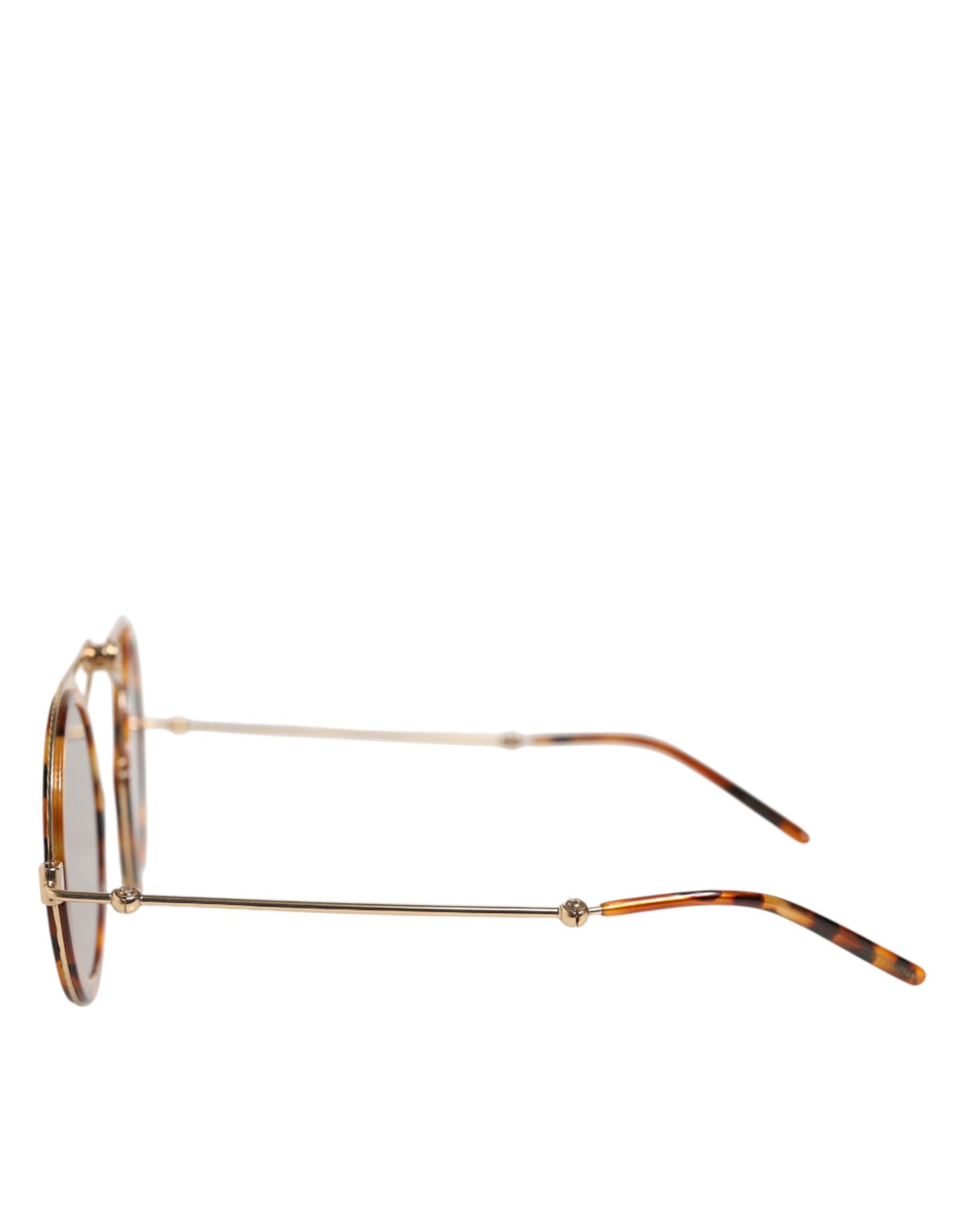 Dolce & Gabbana Gold Havana Frame DG Fatto A Mano Eyewear Sunglasses