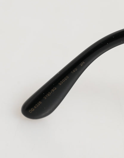 Dolce & Gabbana Black Silver Sequin Butterfly Sunglasses DG4326